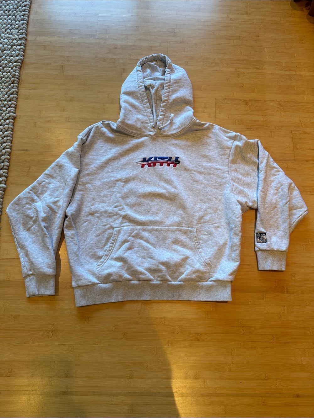 Kith New York Rangers Heather Gray Hoodie